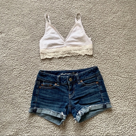 Midrise jean shorts - Picture 1 of 3
